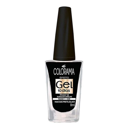 Esmalte Colorama Gel Mais que preto, Black