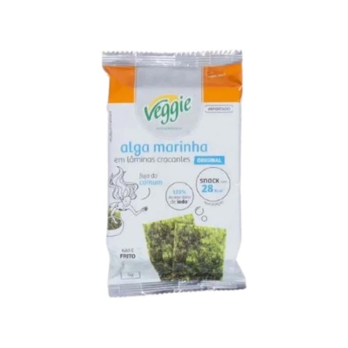 Snack Veggie de Alga Marinha Tradicional com 5g