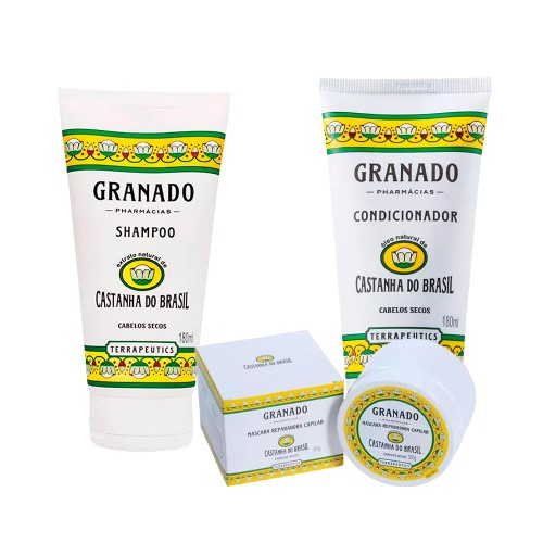 Granado Castanha do Brasil Kit - Shampoo + Máscara + Condicionador