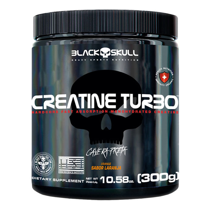 Creatina Black Skull Creatine Turbo Laranja 300g