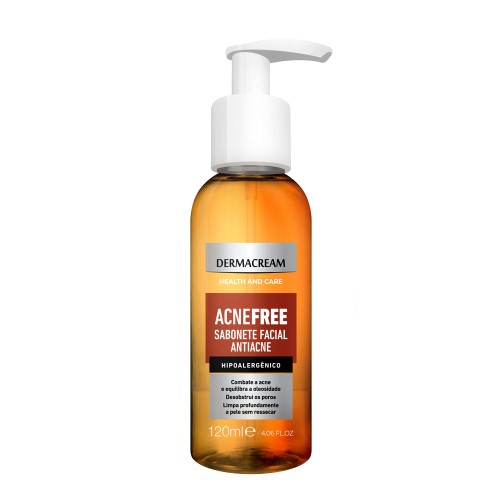 Sabonete Facial Dermacream Acnefree 120ml