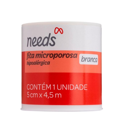 Fita Microporosa Needs Branca 5cmX4,5m