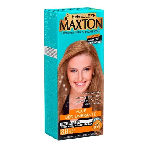 Tintura Creme Maxton Louro Claro 8.0