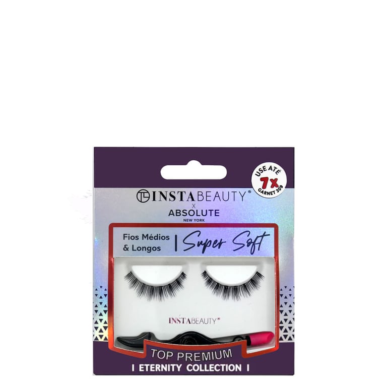 Instabeauty Super Soft Garnet 309 Preto - Cílios Postiços