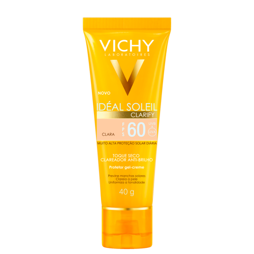 Protetor Solar Vichy Ideal Clarify Fps60 Pele Clara 40g