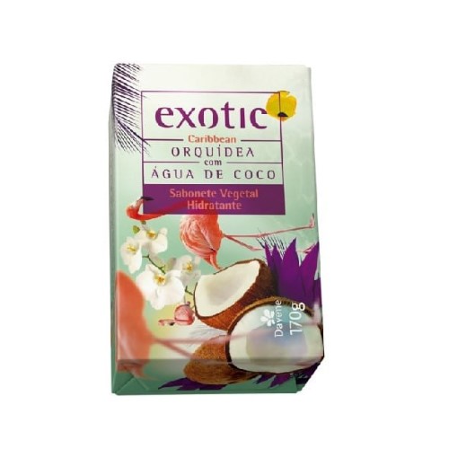 Sabonete Vegetal Davene Exotic Caribbean Orquídea com Água de Coco 170g