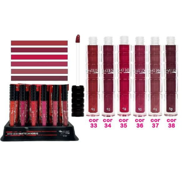 24 Horas Matte 33 Vermelho - Batom Líquido 4ml