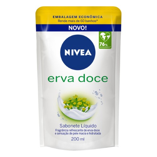 Sabonete Líquido Nivea Erva Doce Refil 200ml