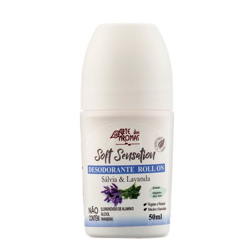 Desodorante Roll On Soft Sensation Sálvia & Lavanda 50ml – Arte Dos Aromas