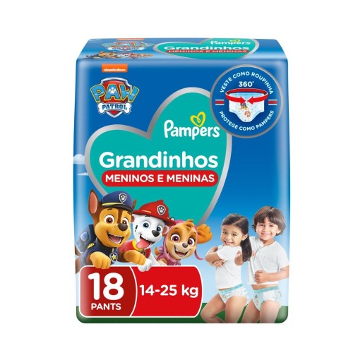 Fralda Pampers Grandinhos 14-25kg 18 Unidades