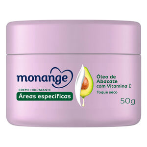 Creme Hidratante Para Áreas Específicas Monange Óleo De Abacate Com Vitamina E 50g