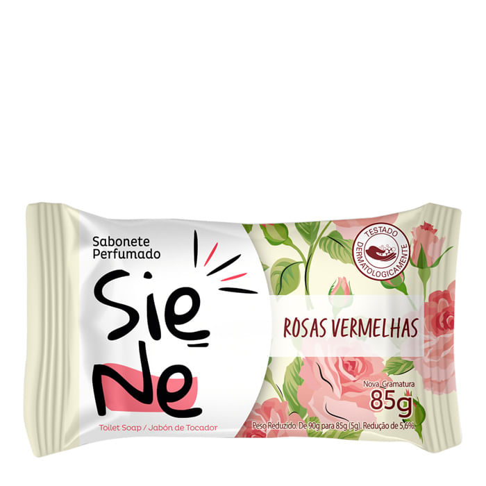 Sabonete Em Barra Siene Rosas Vermelhas 85g