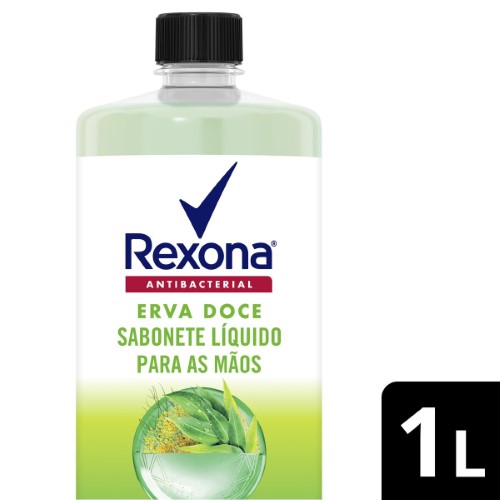 Refil Sabonete Líquido Rexona Antibacterial Erva-Doce 1L