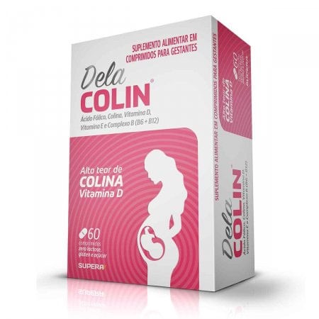 Suplemento Alimentar para Gestantes Dela Colin com 60 comprimidos