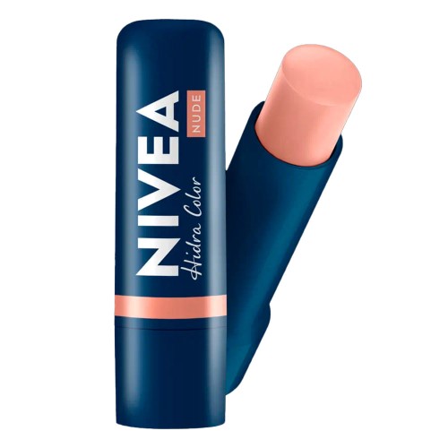 Hidratante Labial Nivea Hidra Color 2 em 1 Nude 4,8g