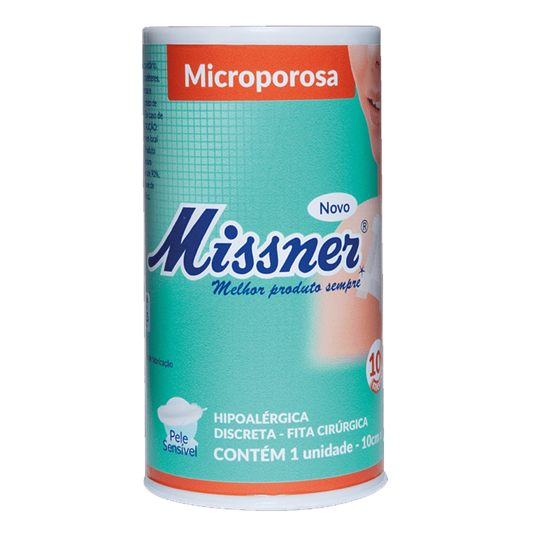 Fita Cirúrgica Microporosa Missner 10cmx10m Branca