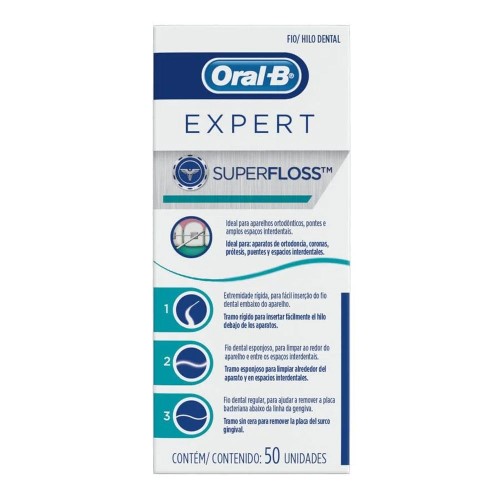 Fio Dental Oral B Super Floss 50 Unidades