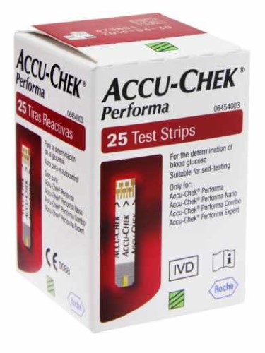 Tiras Accu-Chek Performa para Aferição