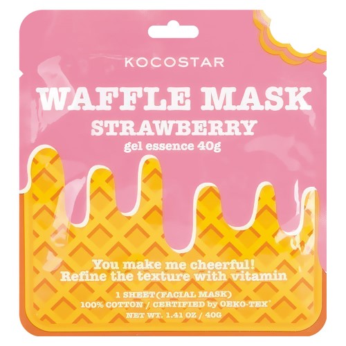 Máscara Facial Kocostar Waffle De Morango 40g