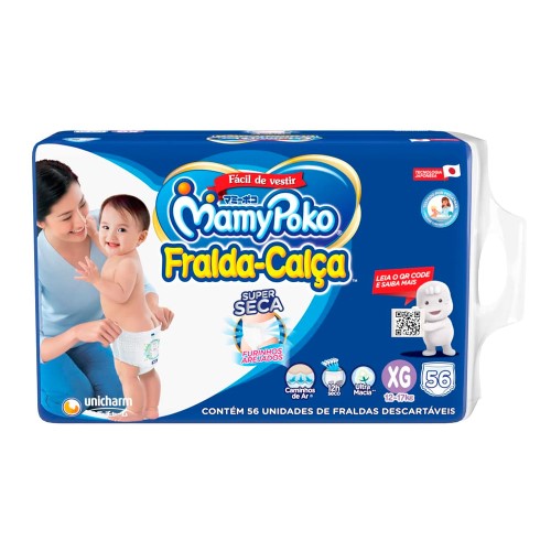 Fralda Calça Infantil MamyPoko XG - 56 Unidades