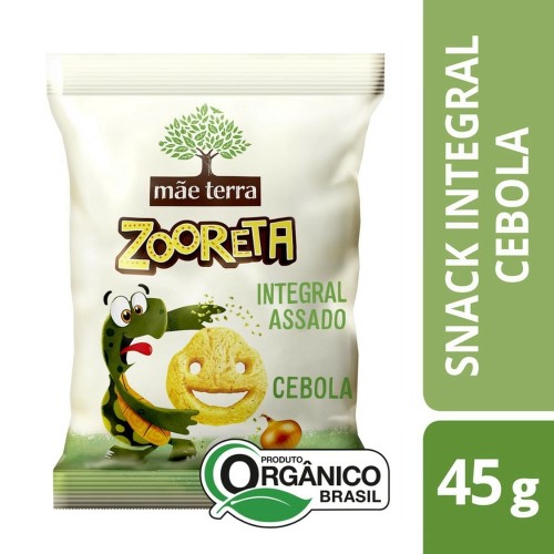 Salgadinho Integral Mãe Terra Zooreta Cebola 45g