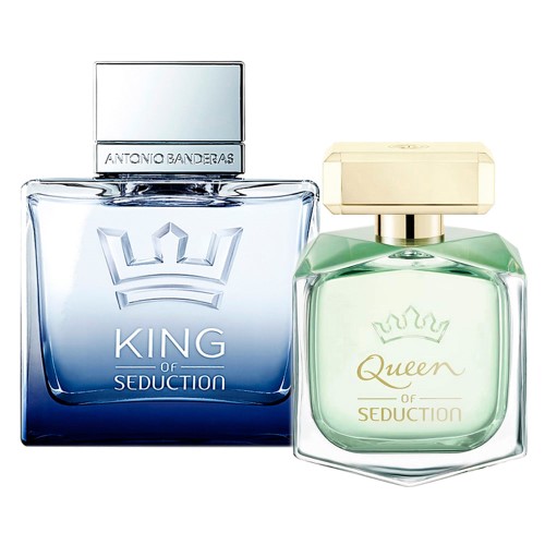 Antonio Banderas King of Seduction & Queen of Seduction Kit - Perfume Masculino + Perfume Feminino