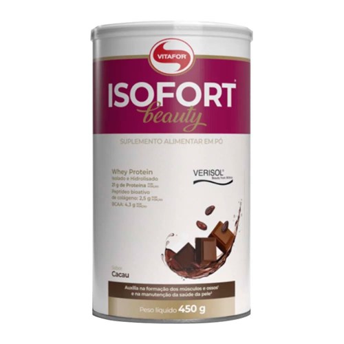 Suplemento Alimentar Vitafor Isofort Beauty Cacau 450g