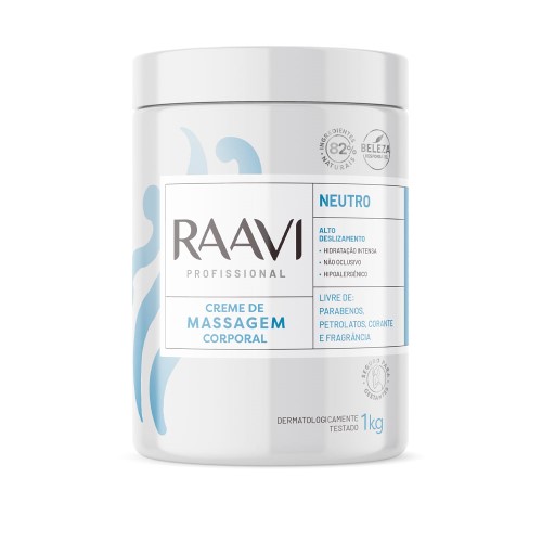 Creme Para Massagem Raavi Neutro 1kg