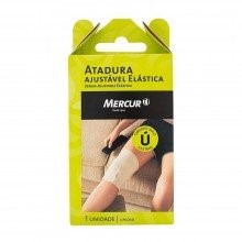 Atadura Ajustável Elástica Mercur com Presilhas Flexíveis 10cm x 120cm 1 Unidade