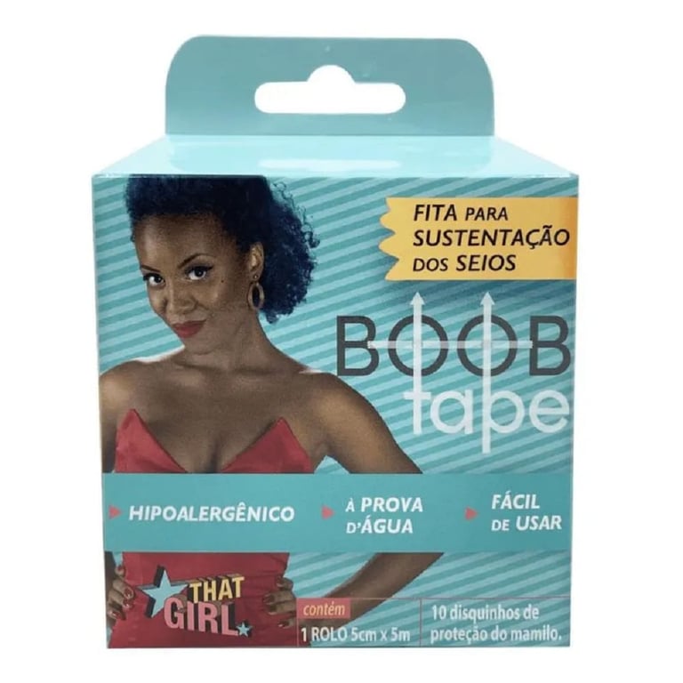 Fita De Sustentação Para Os Seios That Girl Boob Tape Marrom 1 Rolo De 5cm x 5m