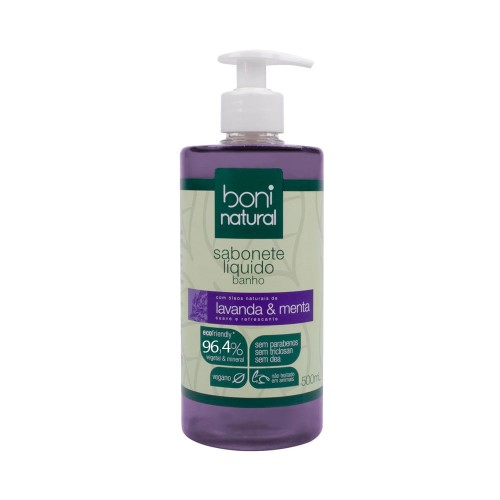 Sabonete Líquido Banho Boni Natural Lavanda & Menta 500ml