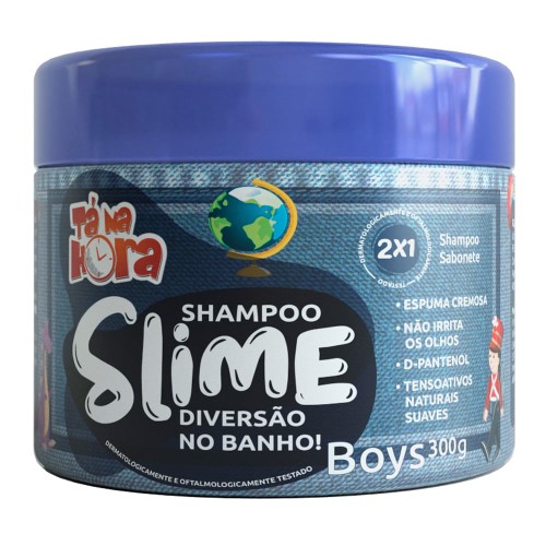 Shampoo Slime 2 em 1 Ta na Hora Boys 300g