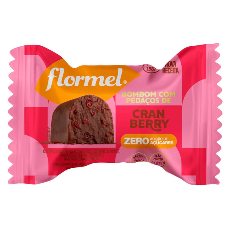 Bombom Flormel Com Cranberry 12g