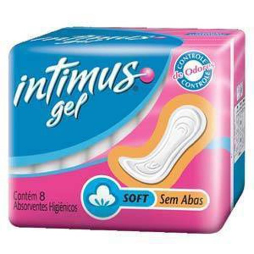 Absorvente Intimus Tripla Proteção Cobertura Extra Suave Sem Abas com 8 unidades