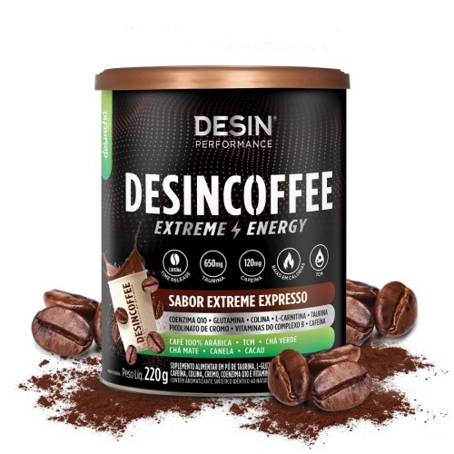 Suplemento Alimentar em Pó Desinchá Desincoffee Extreme Energy Expresso