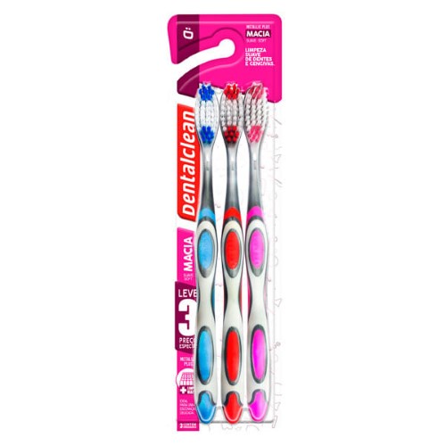 Escova Dental Dentalclean Leve Mais Pague Menos Metallic Plus