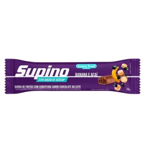 Supino Banana Brasil Banana e açaí zero 24g