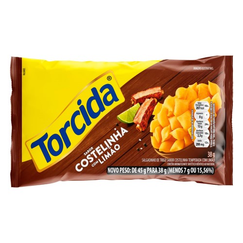 Salgadinho Torcida Sabor Costelinha com Limão 38g