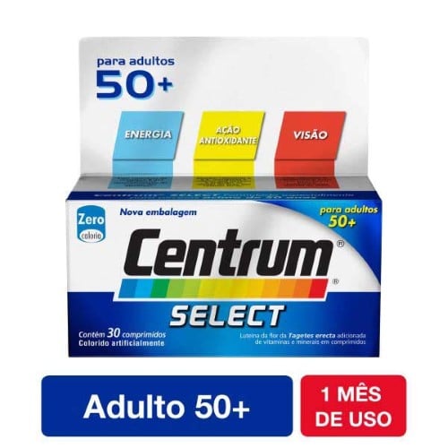 Multivitamínico Centrum De A a Zinco Select 30 Comprimidos