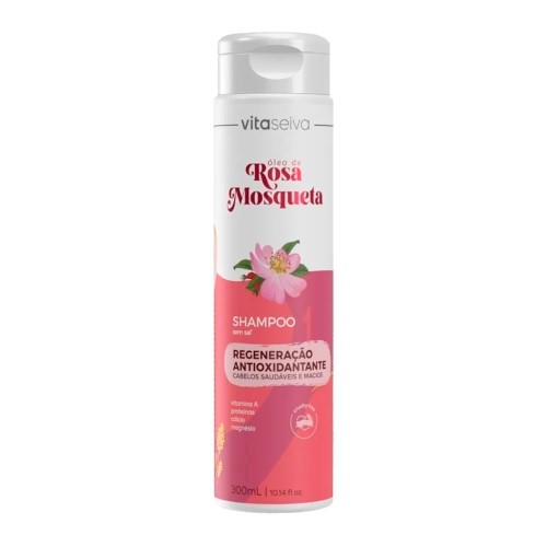 Shampoo Vita Seiva Óleo de Rosa Mosqueta Regeneração Antioxidante 300ml