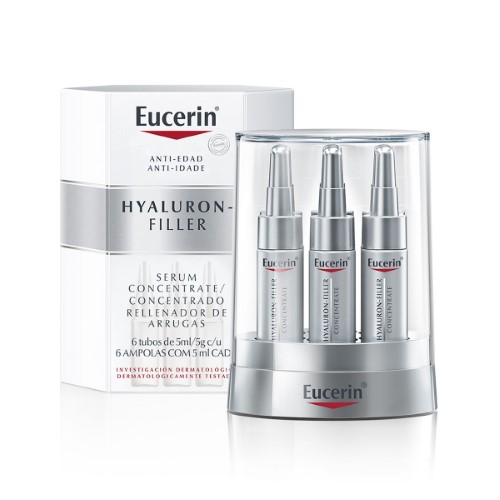 Sérum Facial Anti-Idade Eucerin Hyaluron-Filler Concetrate com 6 Ampolas