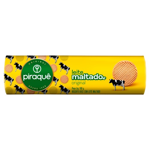 Biscoito Piraquê Leite Maltado 160g