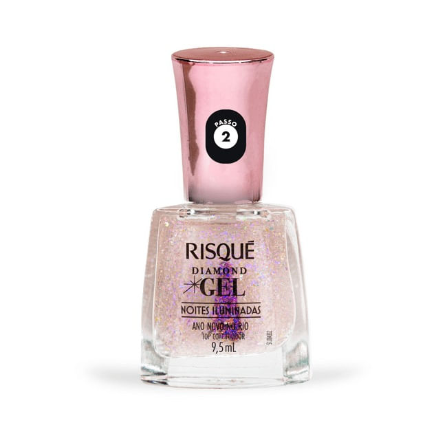 Esmalte Risque Diamond Gel Ef Ano Novo No Rio 9,5ml