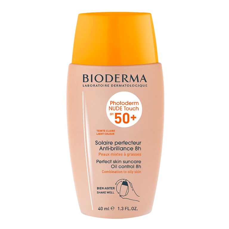 Protetor Solar Bioderma Photoderm Nude Touch FPS50 Claro 40ml