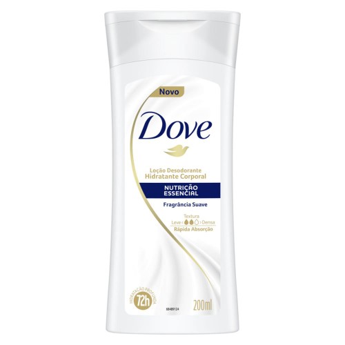 Loção Hidratante Corporal Dove Nutrição Essencial Suave com 200ml