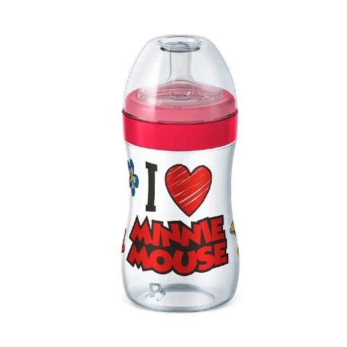 Mamadeira Super Evolution Disney 300ml Bico 6m+ Minnie Lillo