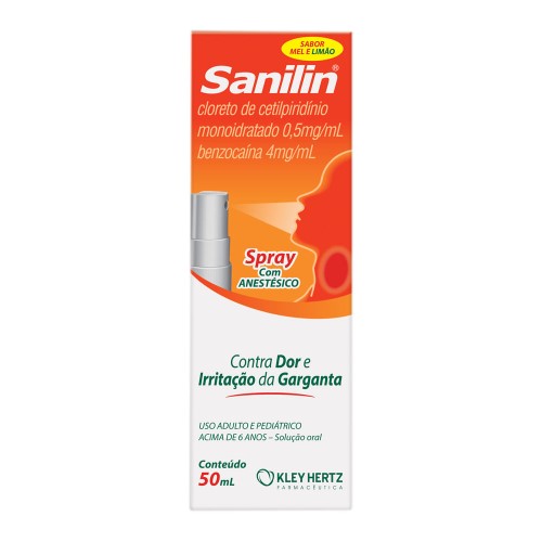 Sanilin Sabor Mel e Limão Spray 50ml