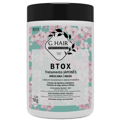 G.Hair B-Tox Tratamento Japonês Máscara Capilar