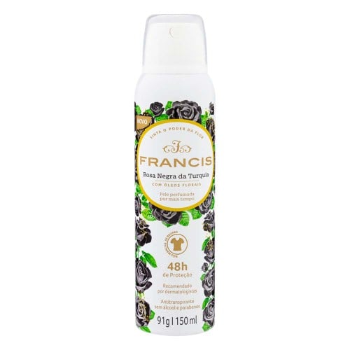 Desodorante Aerosol Francis Rosa Negra Da Turquia 150ml