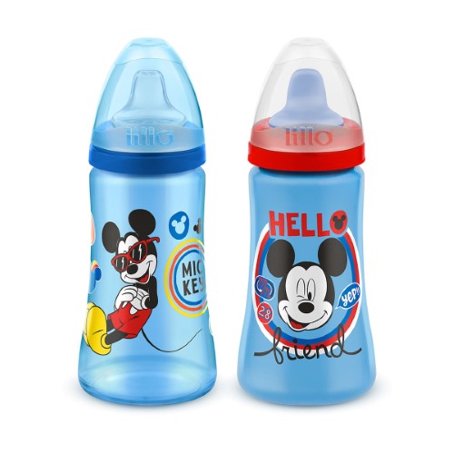 Copo Lillo Colors Disney Mickey Cores Sortidas 2 Unidades 300ml cada